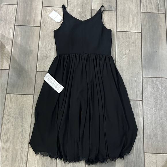 Dress the Population Alicia Plunging Mix Media Sleeveless Fit and Flare Midi - Picture 6 of 7